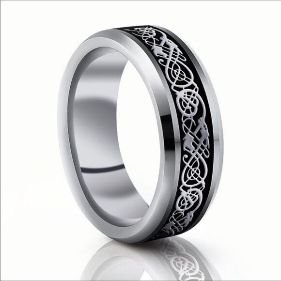 Laser Cut Titanium Ring - Picture 5 of 8